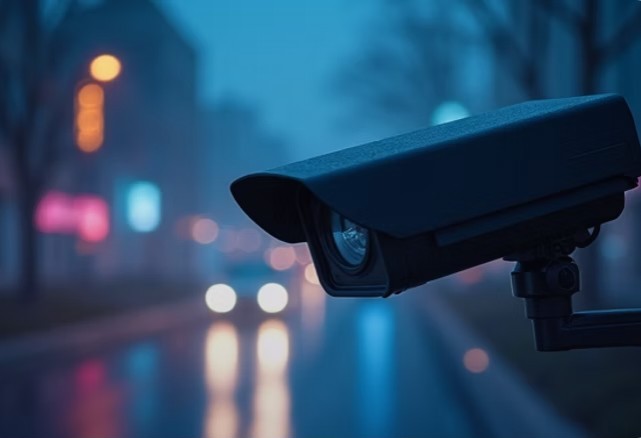 夜間智慧監控 - AI 即時偵測 · 高畫質成像